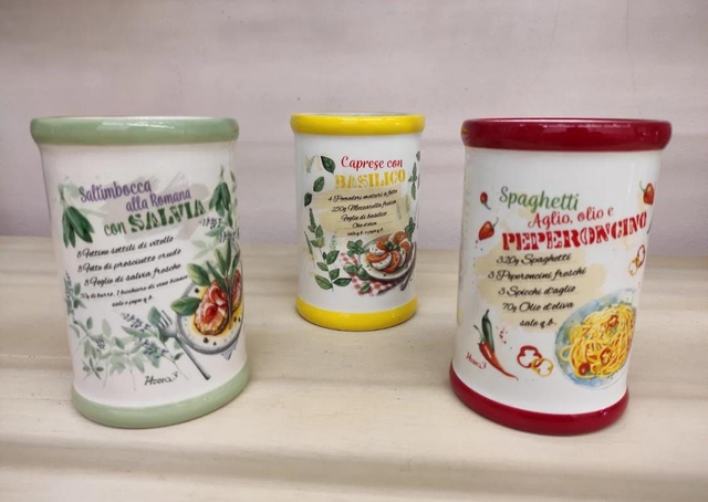 Porta Utensili &quot;Cucina Italiana&quot;