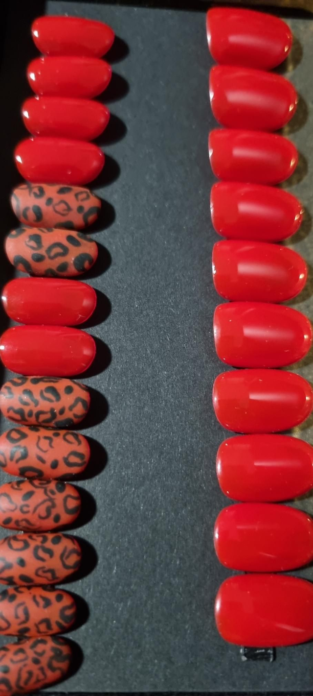 Classic réd léopard little oval S