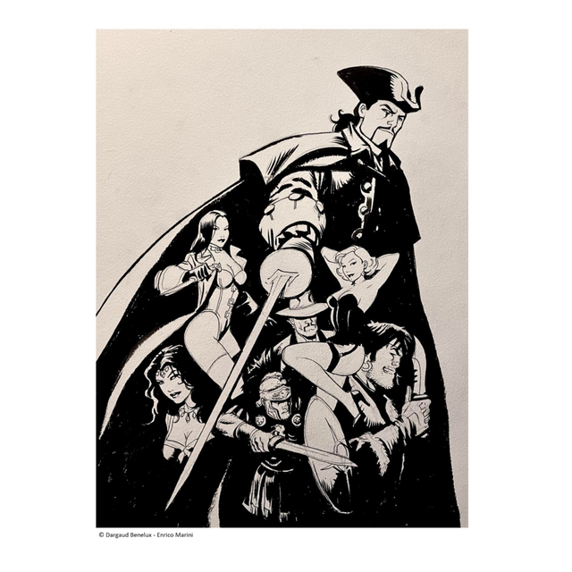 Affiche Evreux 2022 : Ex-libris Enrico Marini A5