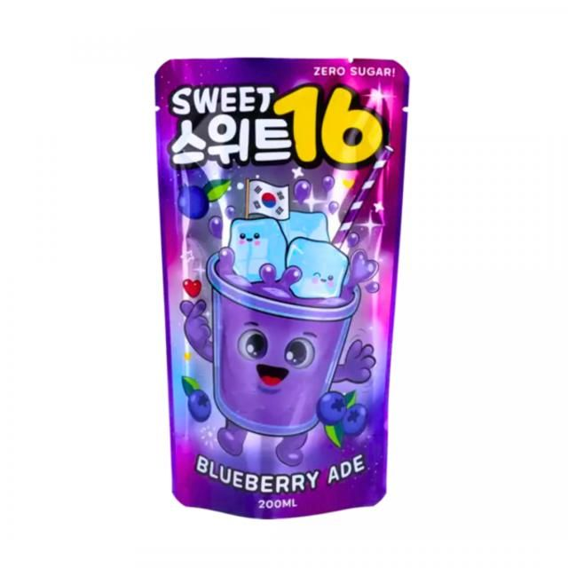 Sweet 16 Blueberry Ade Zero Sugar 200ml