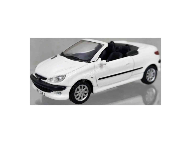 PEUGEOT 206 COUPE CABRIOLET BLANC OLIEX 21670 1/43