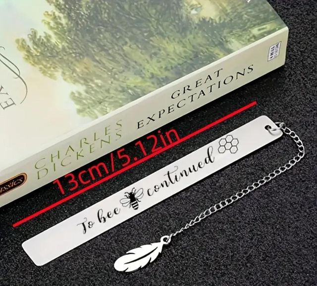 Little Bee Stainless Steel Bookmark