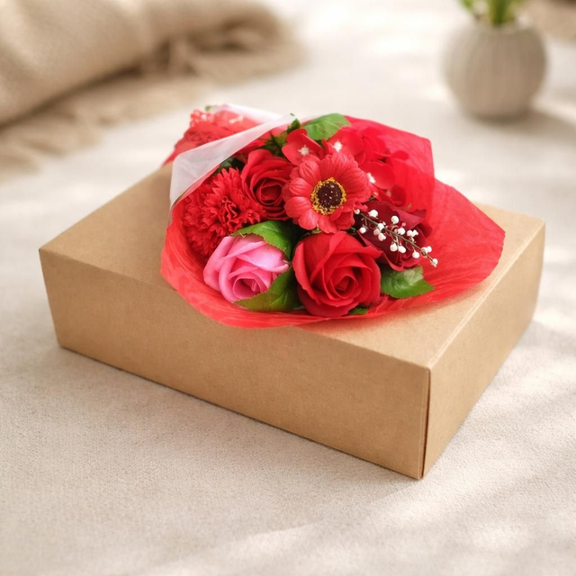 " Roses à savon" - Rouge