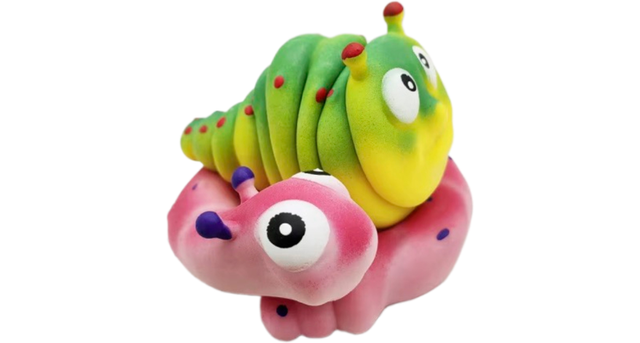 NoStresso Anti-Stress Rups geel groen