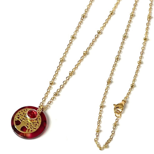 Collier VIVIANE rouge