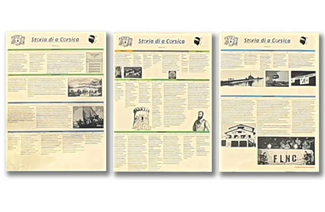 Frise triptyque sans cadre. Dimensions : 59.4 x 42 cm.