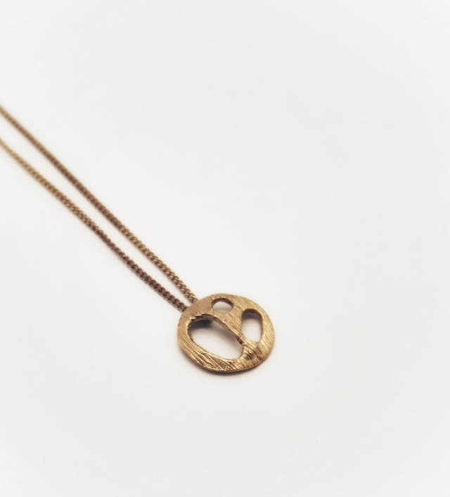 Colar Círculos Orgânicos Texturizado KAI01TX005