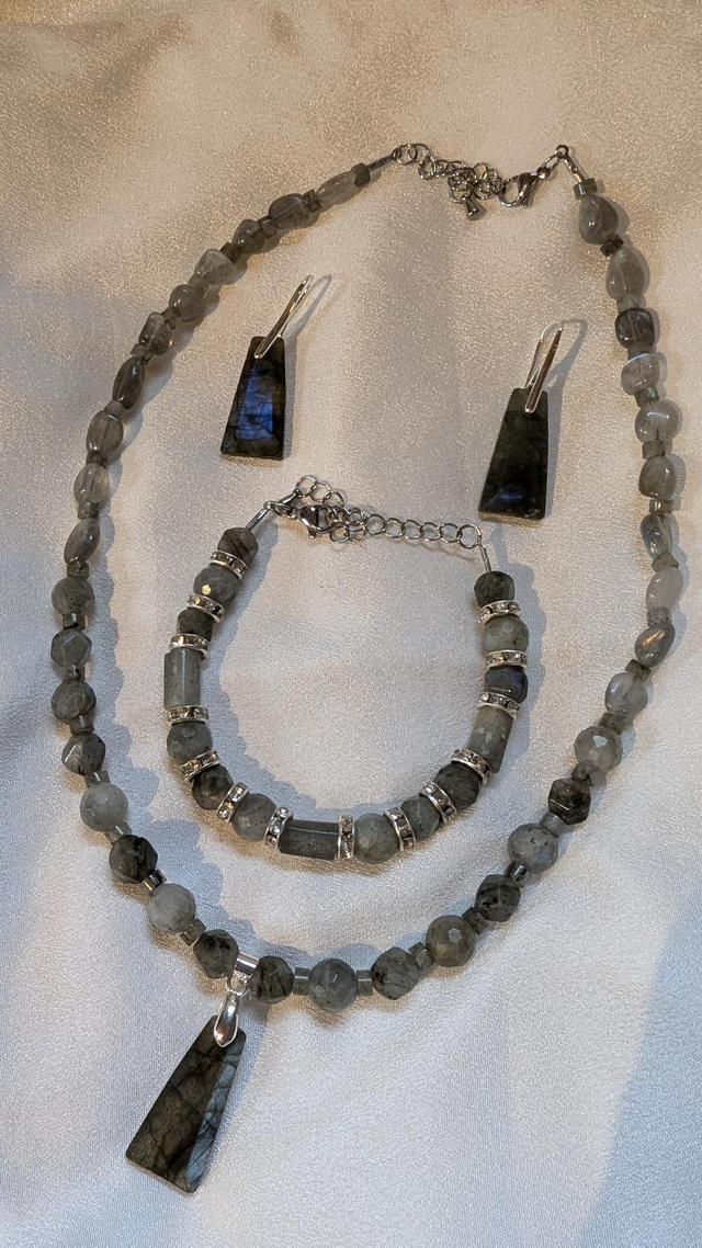Parure en Labradorite 
