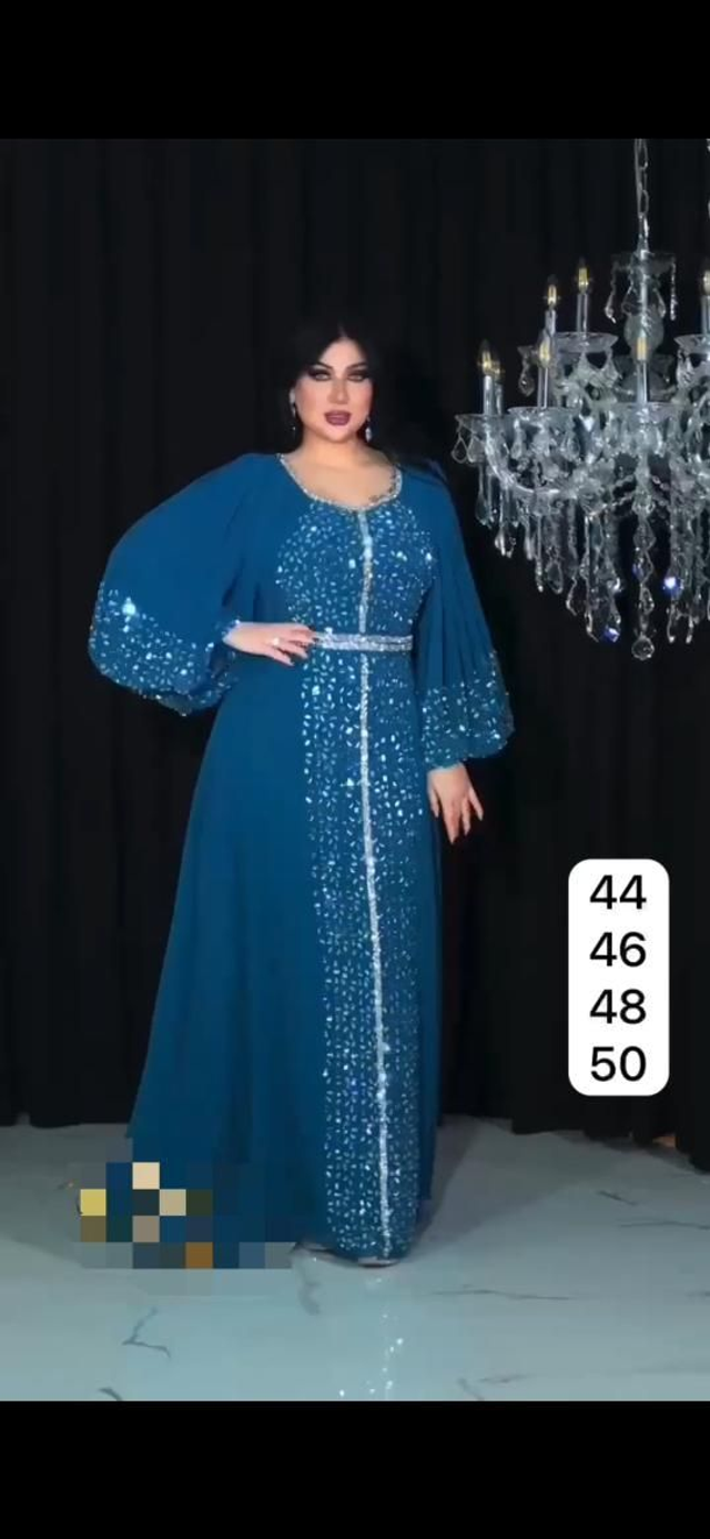Robe de Soirée Bleu Eid Collection / Réf : RMSRJ01