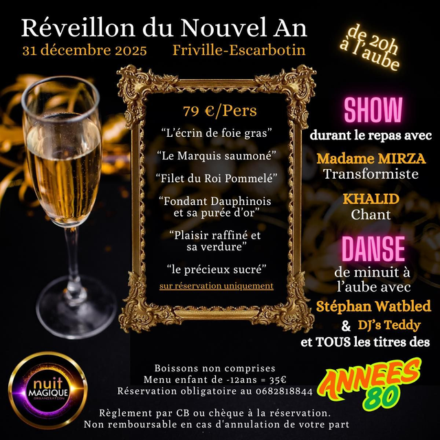 Réveillon du Nouvel An à Friville Escarbotin le 31 décembre 2025