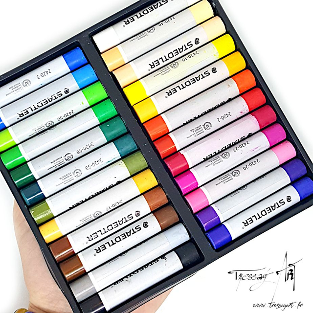 STAEDTLER - PASTELS GRAS A L&#039;HUILE PAR 24 - ST014