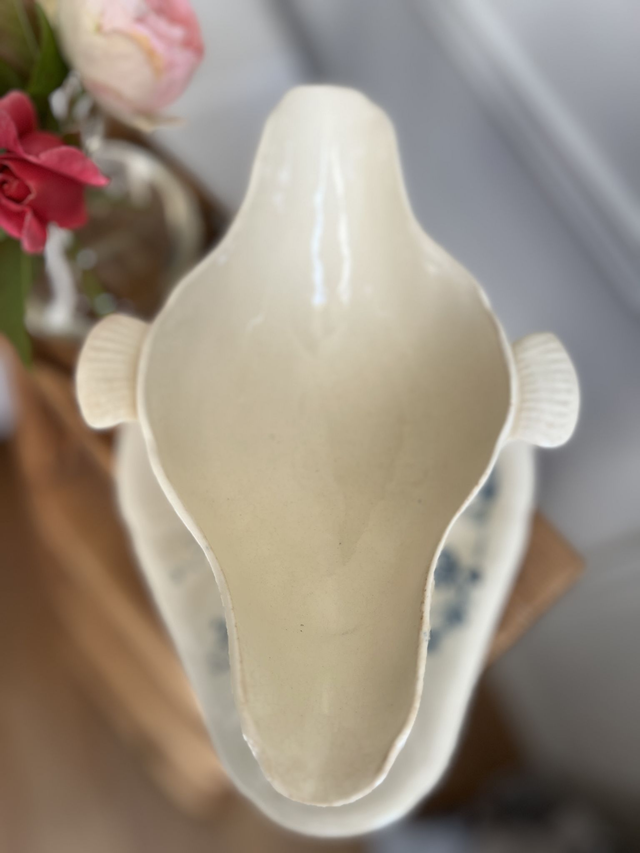 OISEAUX - Saucière aux Oiseaux de la manufacture de Gien - Terre de Fer