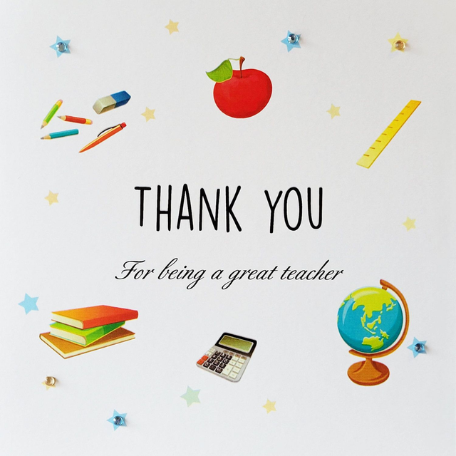 Thank You Teacher Diamantes