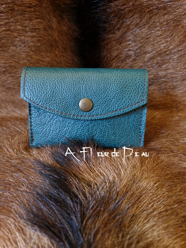 Porte monnaie cuir 3 compartiments