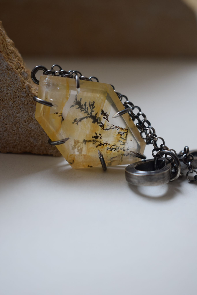Collier Quartz à Dendrite