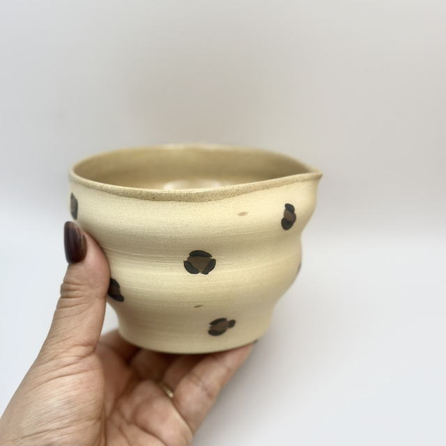 Bol à Matcha léopard | Bol en Céramique Fait Main | Idée Cadeau Amateur de Thé