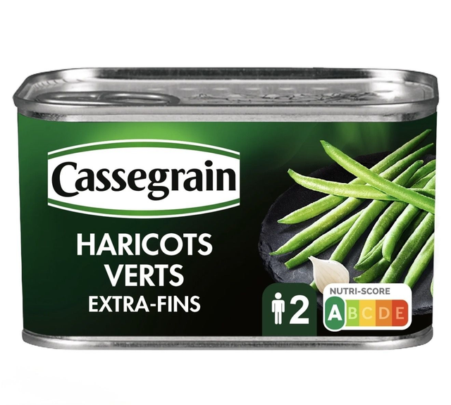CASSEGRAIN Haricots verts extra fins cueillis main 220g