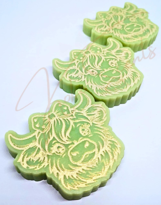 Pistachio Gelato Highland Cow Face Wax Melt Shape