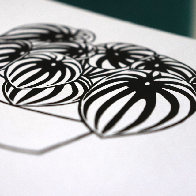 Linogravure A5 Peperomia