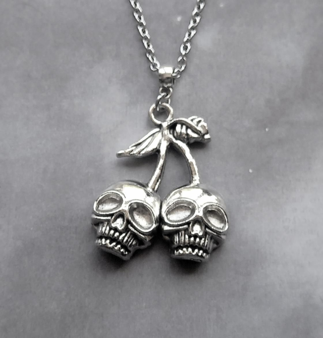 Cherry Skulls Necklace 