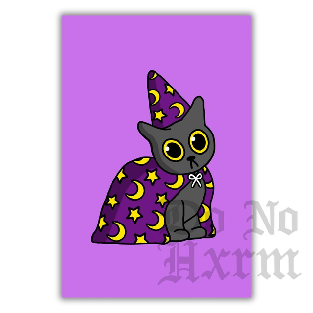 Wizard Cat Art Print (6x4)