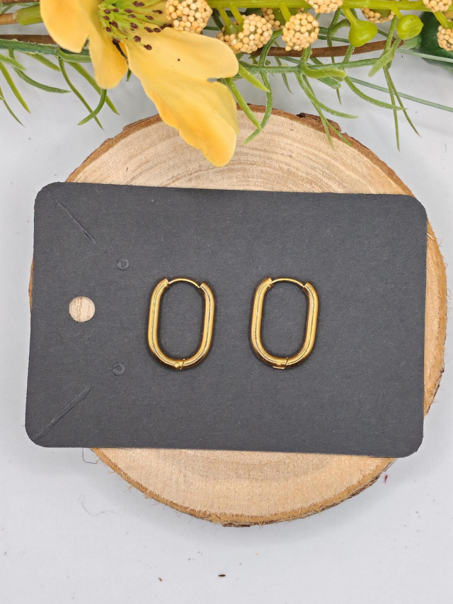 Créoles ovales dorées 