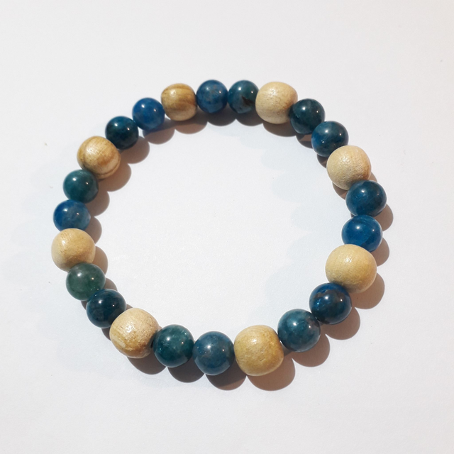 Apatite Palo Santo Bracelet 