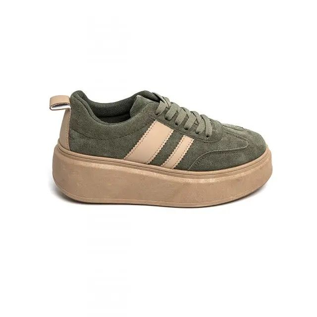 Platform Sneakers - Khaki