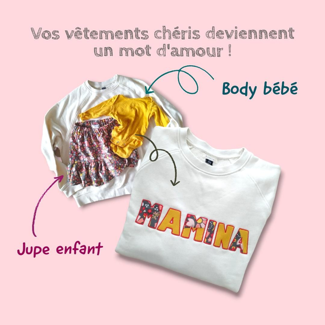 Personnalisation avec vos vêtements souvenirs 