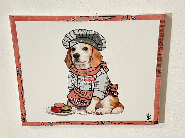 Lot de deux tableaux réalisés avec des canettes recyclées 