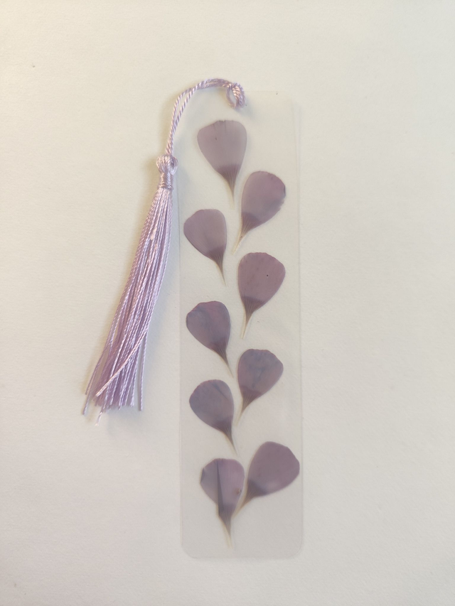 Marque page Lin violet