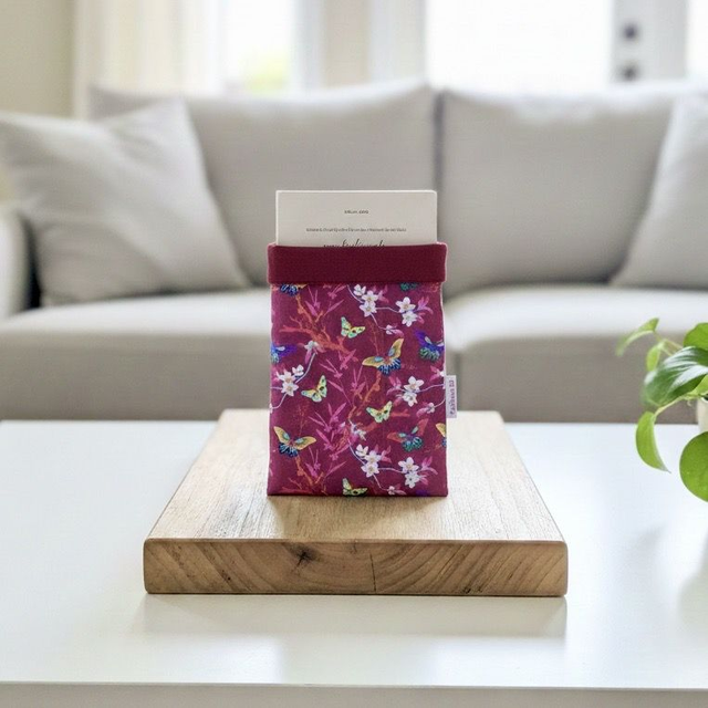 Etui à livre papillons