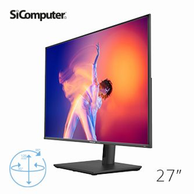MONITOR SICOMPUTER SCENA 27" IPS NI27P 16:9 - MULTIM, VGA, HDMI, DP - PIVOT