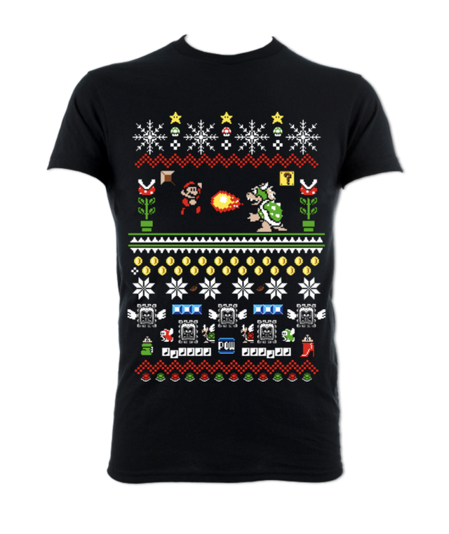 Super Mario Bros Christmas T-shirt
