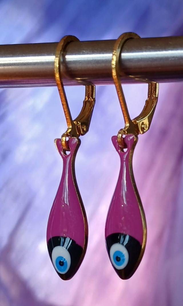 Boucles d'oreilles petit poisson (coloris au choix)