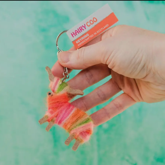 Pink/Green Keyring