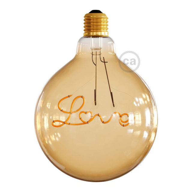 LED-Glühbirne Vintage "Love" hanging