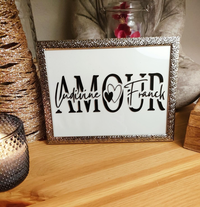 Cadre &quot;Amour&quot; (petit format)