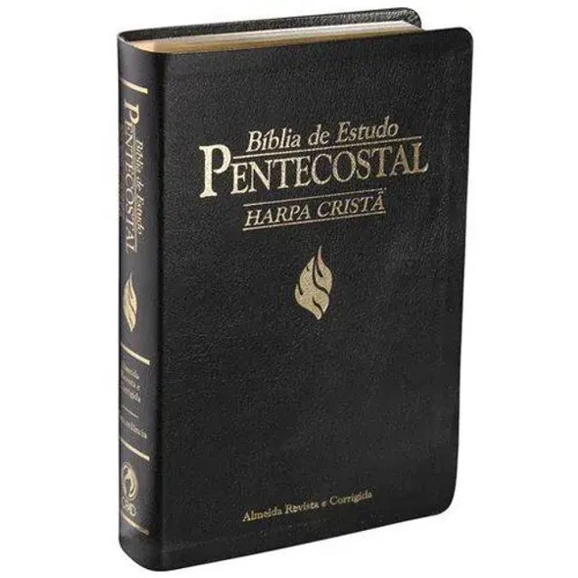 Biblia de Estudo pentencostal com harpa crista