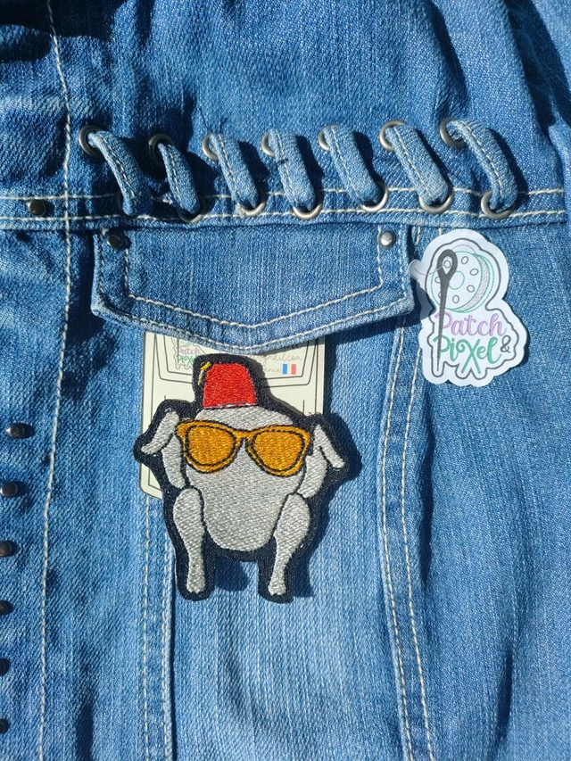Dinde Poulet Friends patch brodé 
