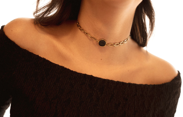Necklace with Polymer Clay ~ Vittoria