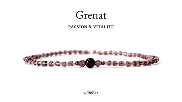 Bracelet | Grenat - Trio (B)