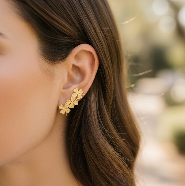 Boucle grimpante trèfle 