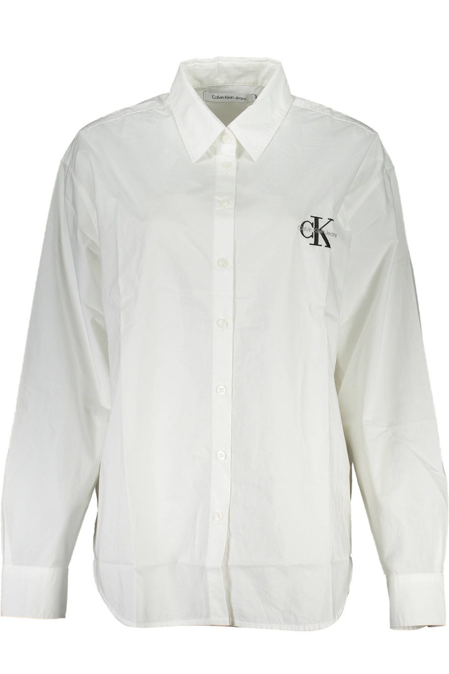 CALVIN KLEIN CAMICIA MANICHE LUNGHE DONNA BIANCO