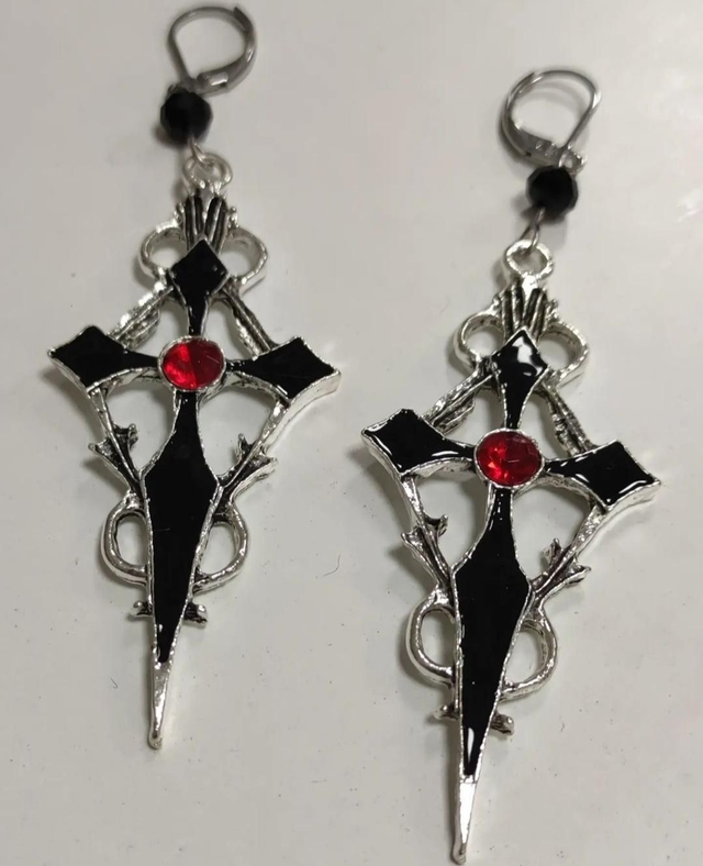 Boucles d'oreilles croix 