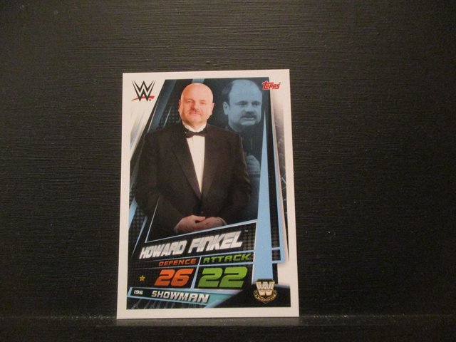 Howard Finkel - W Legends Slam Attax Universe Original Trading Card #196