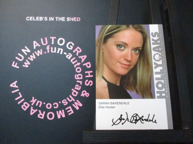 Sarah Baxendale (Ellie Hunter) Original Pre-Print Hollyoaks 6x4 Cast Card