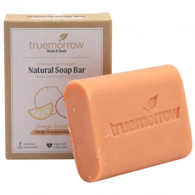 Truemorrow Natural Soap BarOrange-Granatapfel fruchtig-saftig