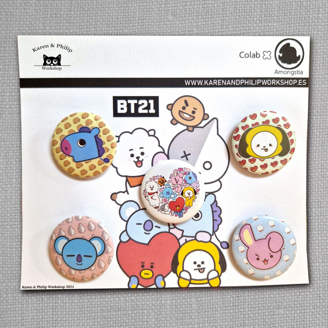 Pack de chapas BT21