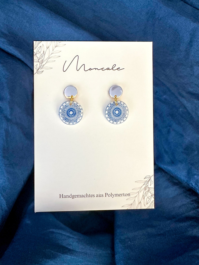 Summer - Blaue Fliesen Ohrringe #07